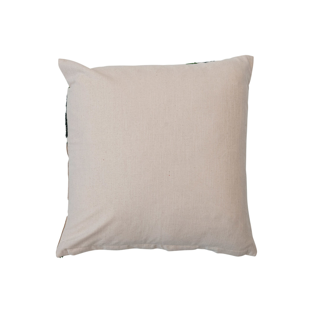 Tree Embroidered Pillow