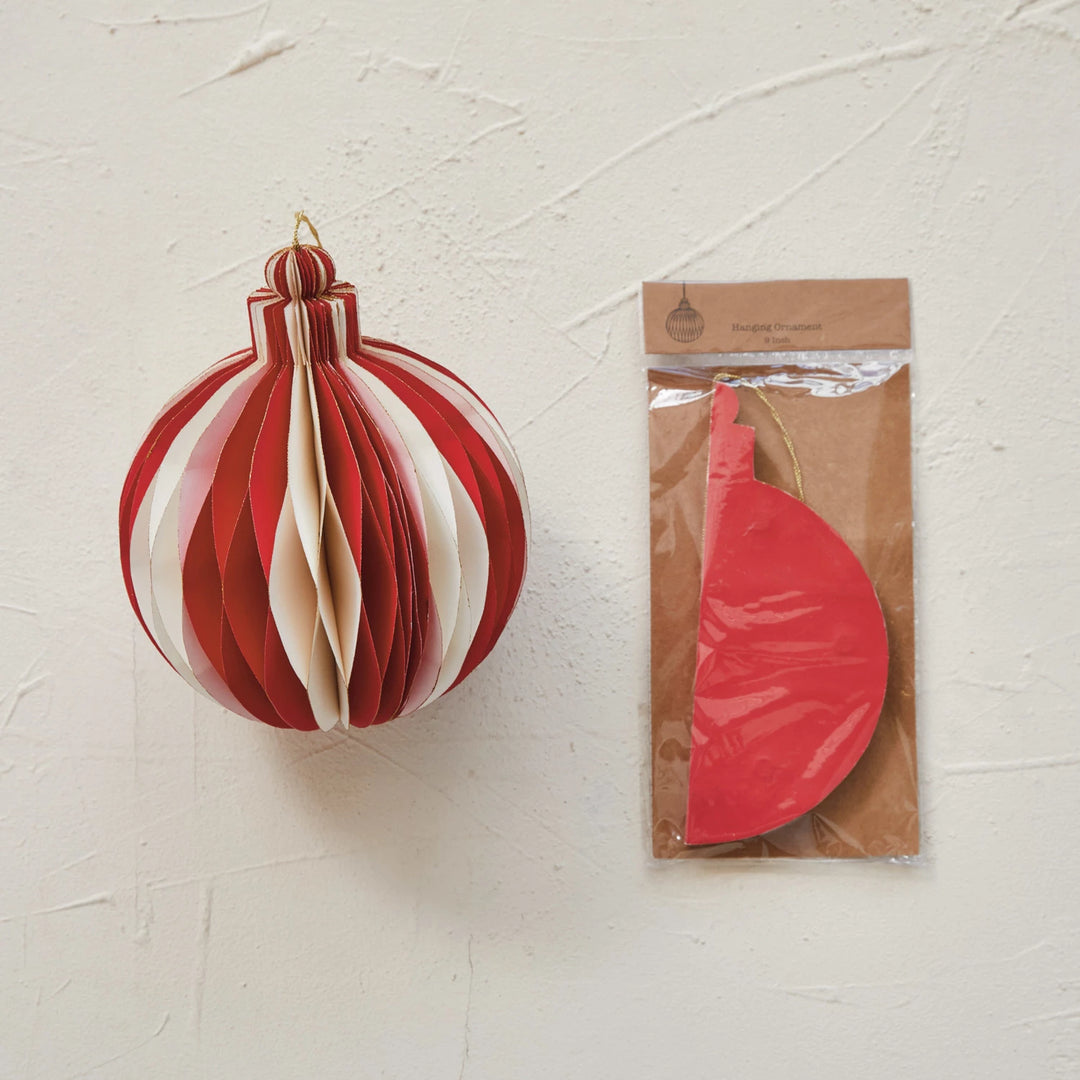 Paper Folding Honeycomb Ornament - Set of 3