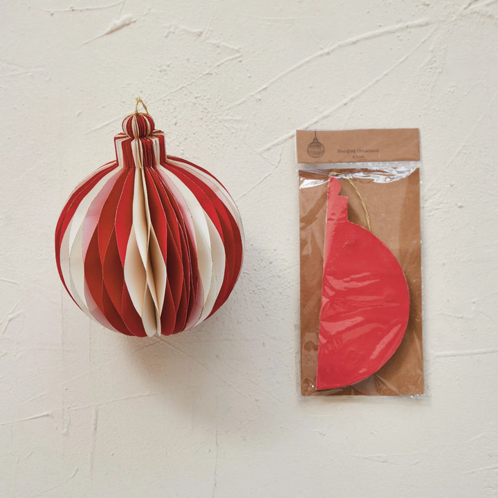 Paper Folding Honeycomb Ornament - Set of 3