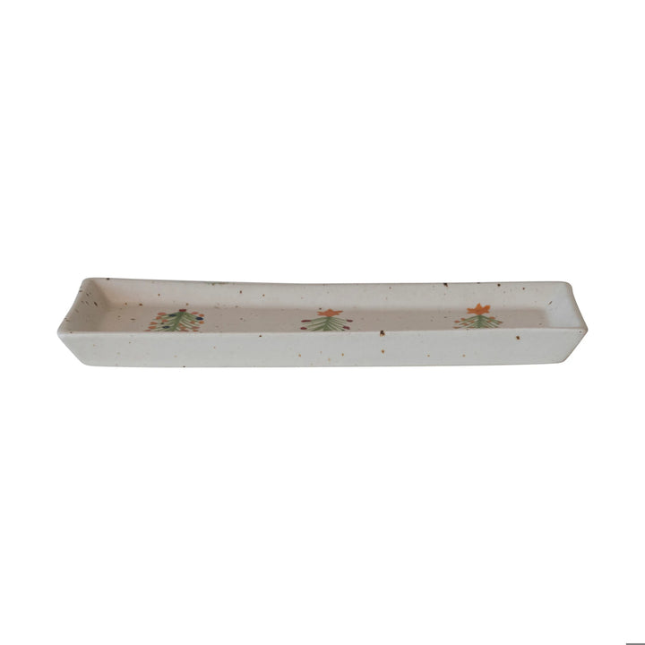Christmas Trees Stoneware Platter