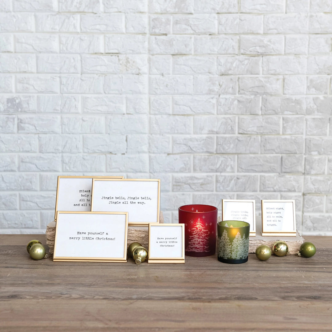 Gold Easel with Saying - 6 Styles