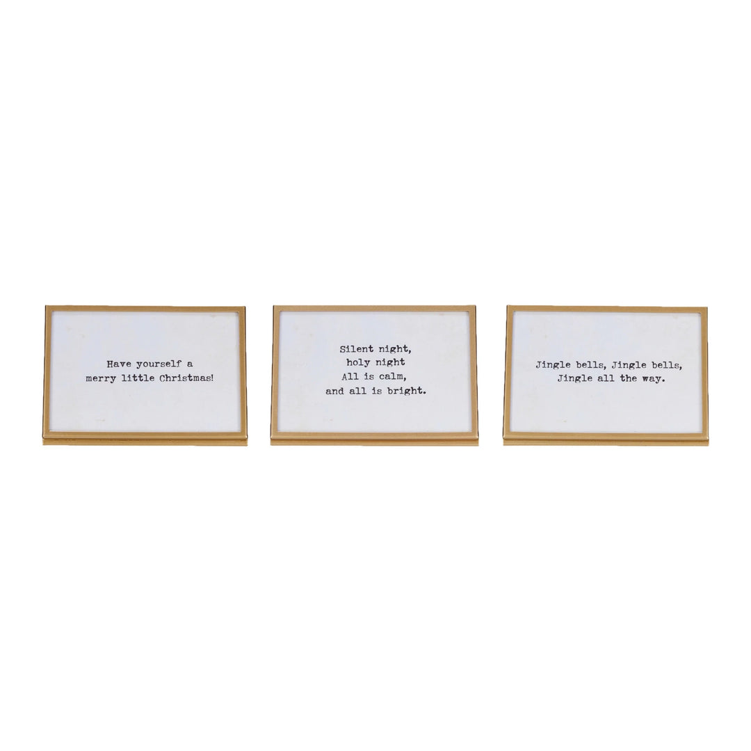 Gold Easel with Saying - 6 Styles