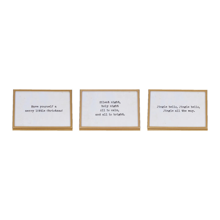 Gold Easel with Saying - 6 Styles