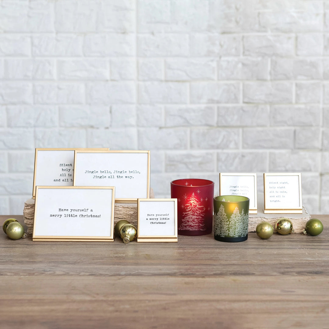 Gold Easel with Saying - 6 Styles