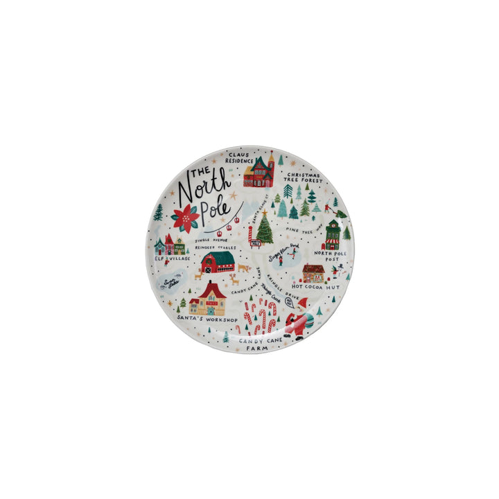 North Pole Stoneware Plate