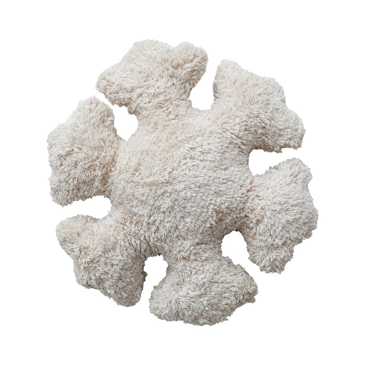 Snowflake Shaped Cotton Tufted Pillow