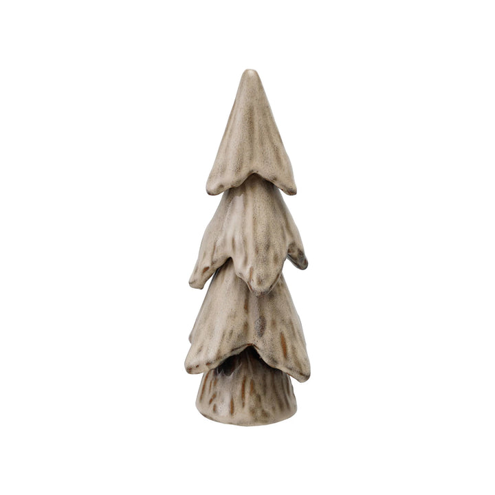 Cream Stoneware Tree with Reactive Glaze - 2 Sizes