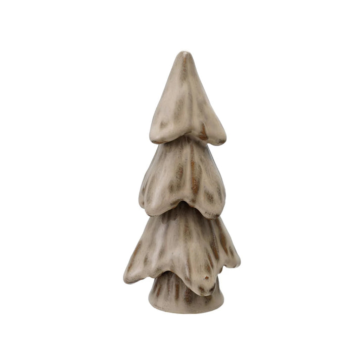 Cream Stoneware Tree with Reactive Glaze - 2 Sizes