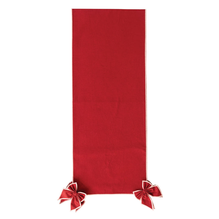 Cotton & Linen Table Runner with Detachable Bows