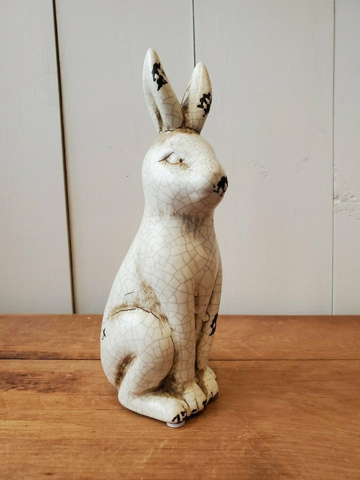 Ceramic Rabbit - Distressed Cream