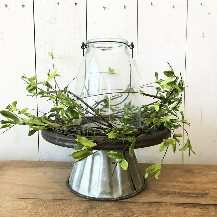 Spring Green Candle Ring Wreath