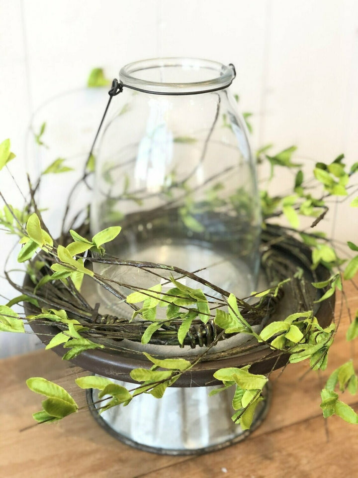 Spring Green Candle Ring Wreath