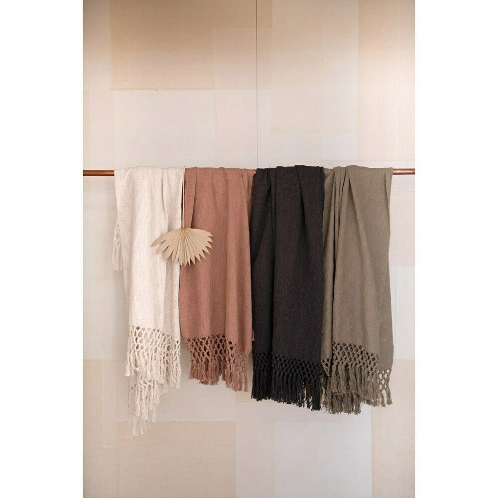 Cotton Throw Blush