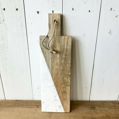 Wood & Marble Cutting Board
