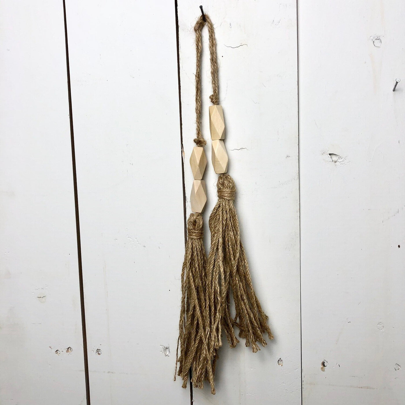 Small Wood Bead Tassel