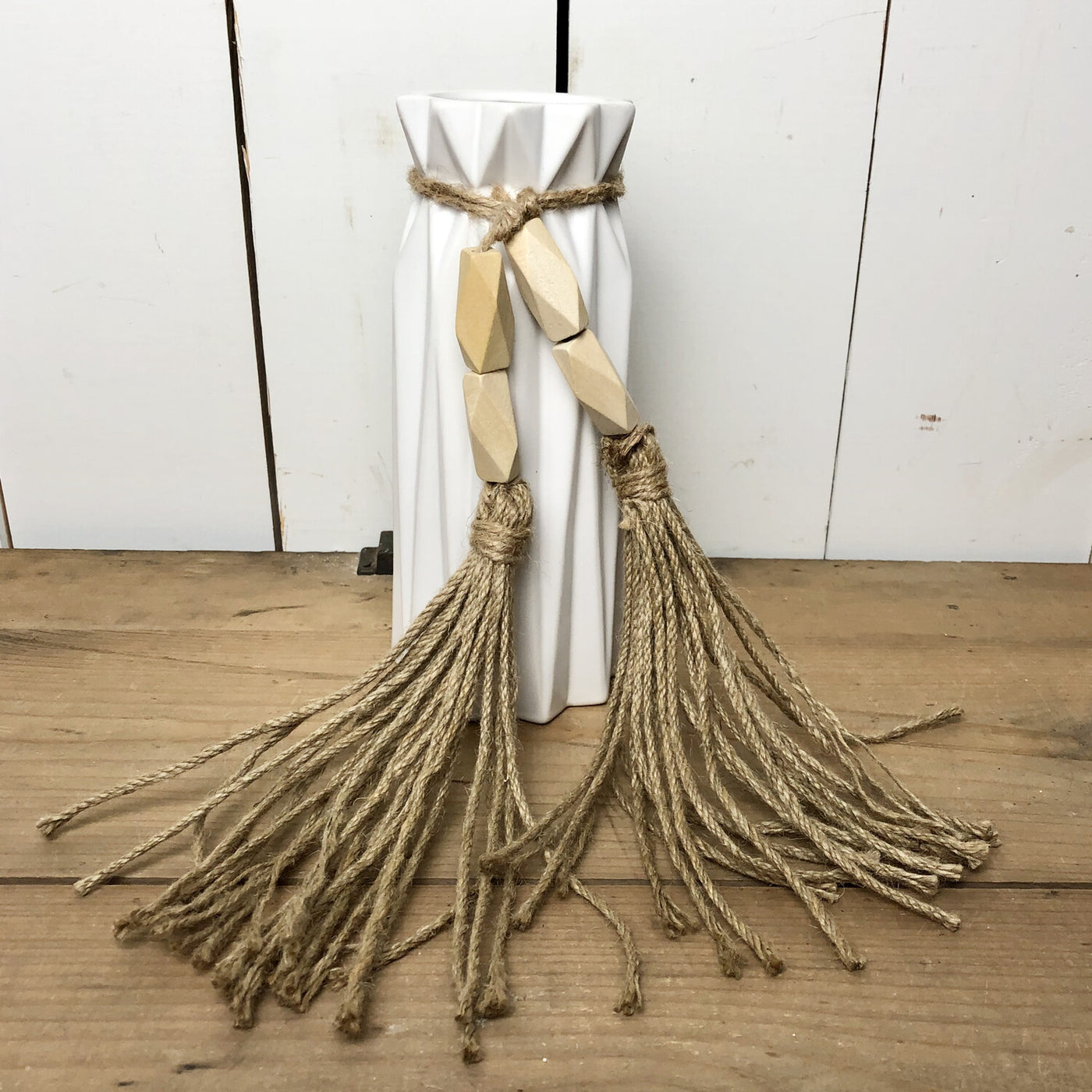 Small Wood Bead Tassel