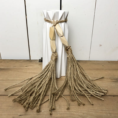Small Wood Bead Tassel