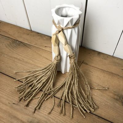 Small Wood Bead Tassel