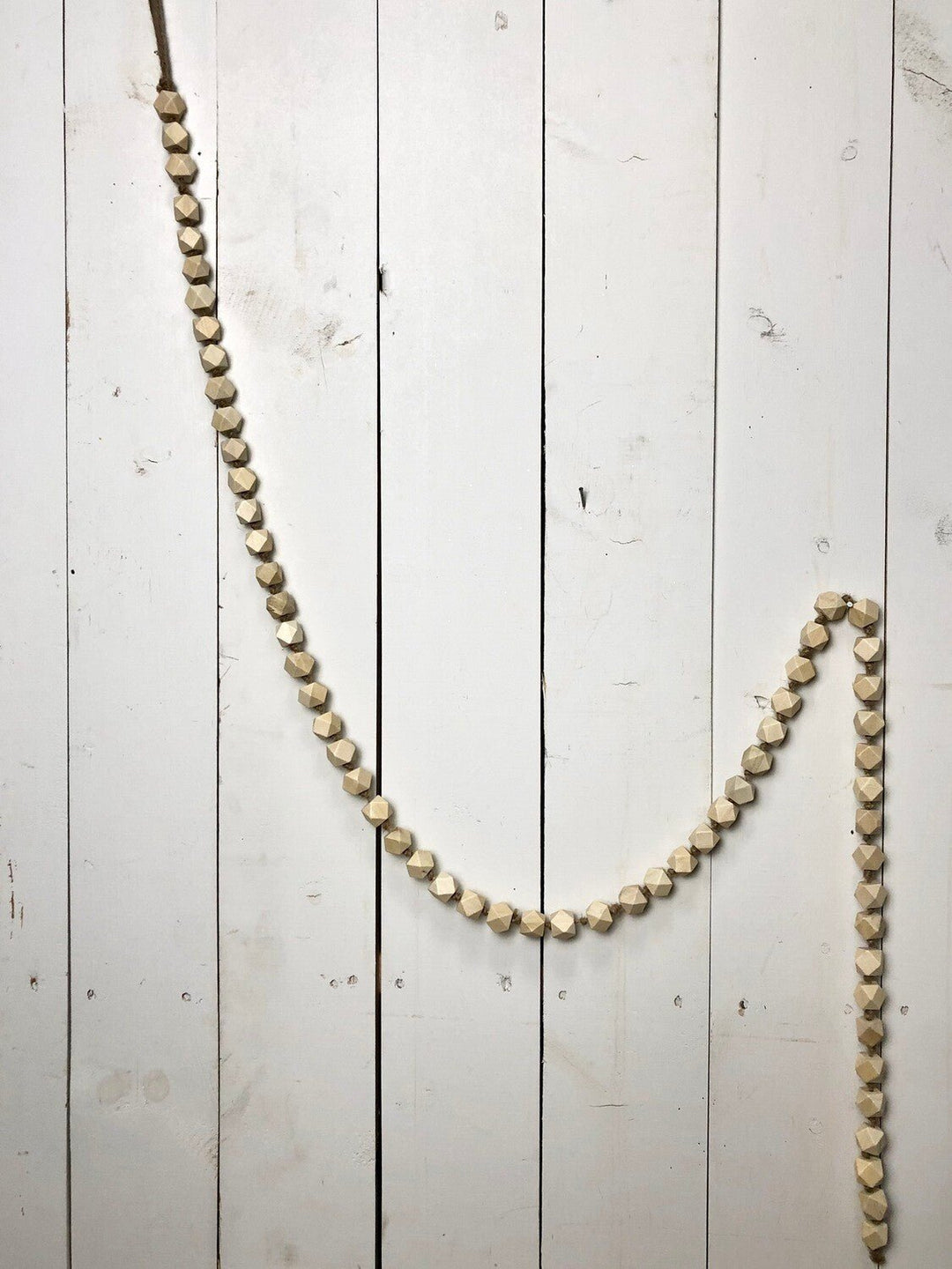 Geometric Wood Bead Garland