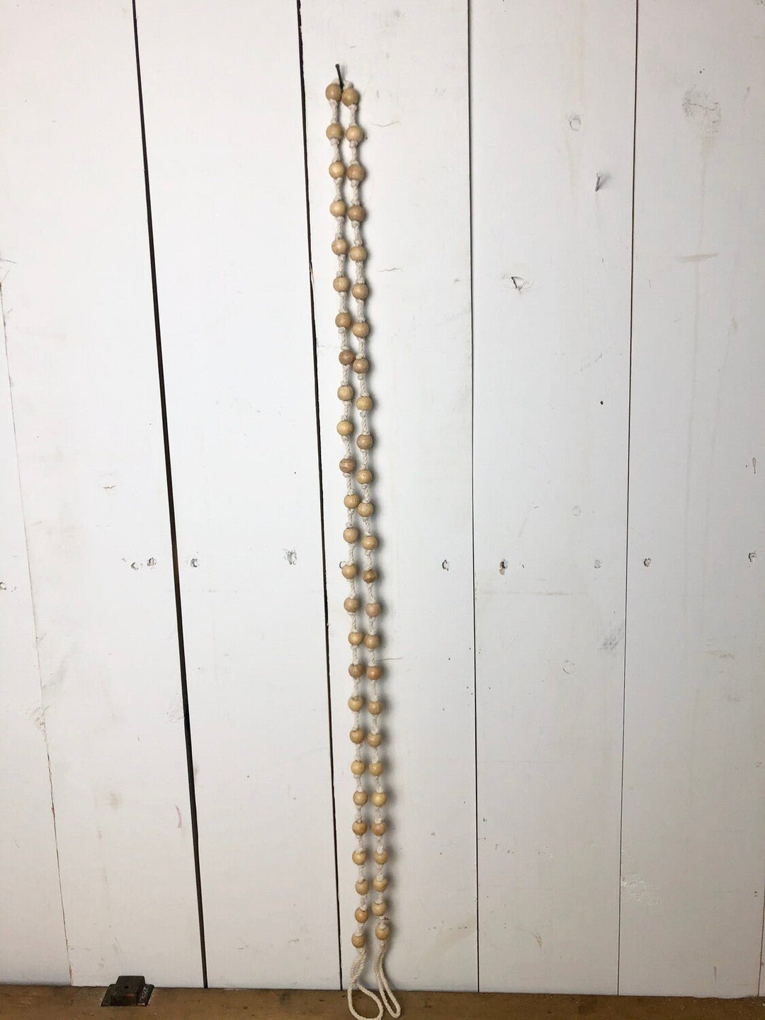 Natural Wood Bead Garland