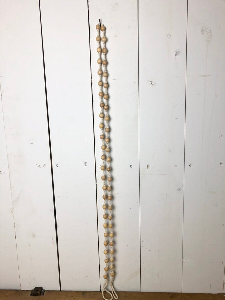 Natural Wood Bead Garland