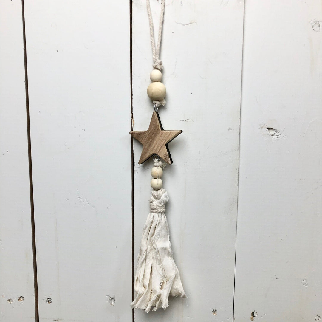 Fringe Cream Ornaments