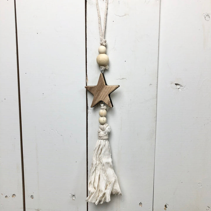 Fringe Cream Ornaments