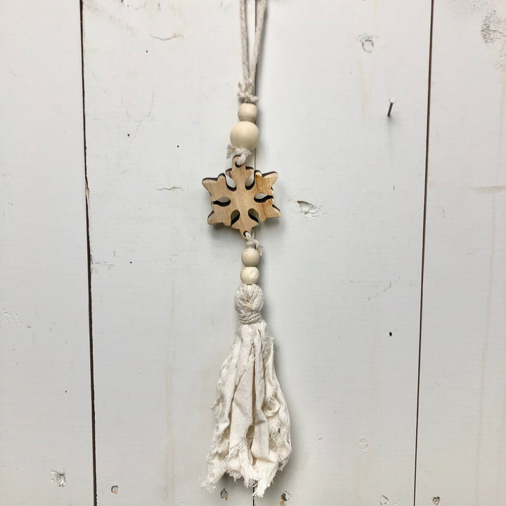 Fringe Cream Ornaments