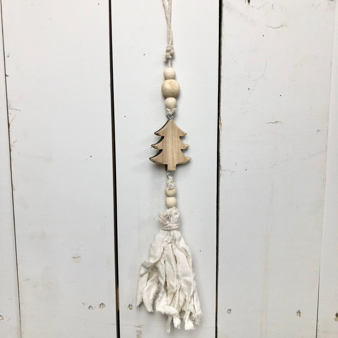 Fringe Cream Ornaments