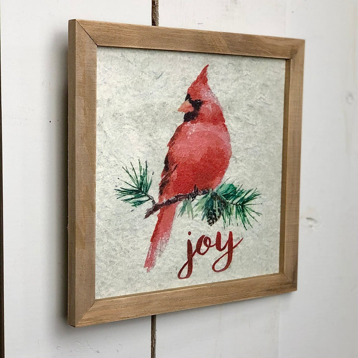 Textured Holiday "Joy" Sign