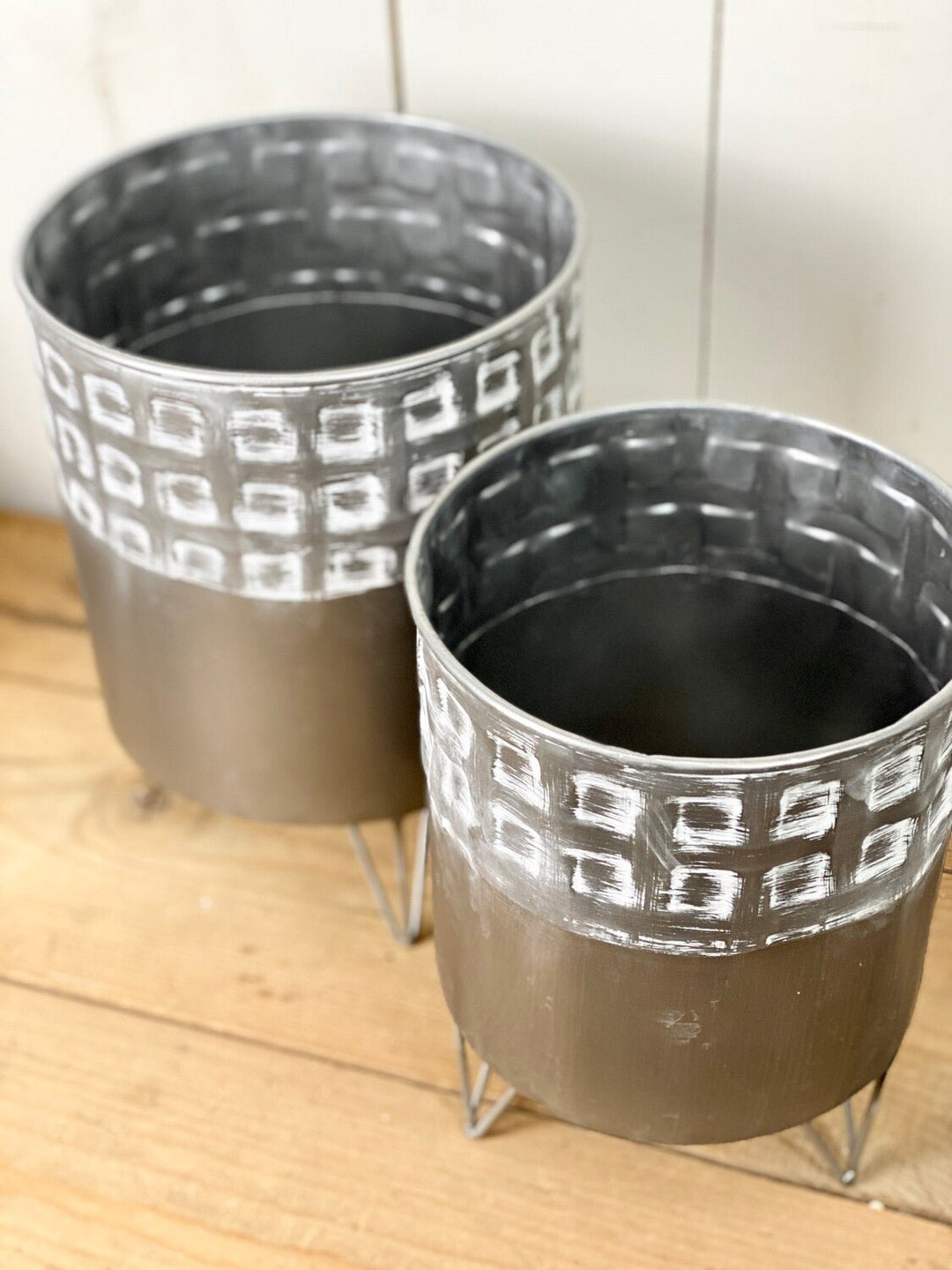 Metal Patterned Planters