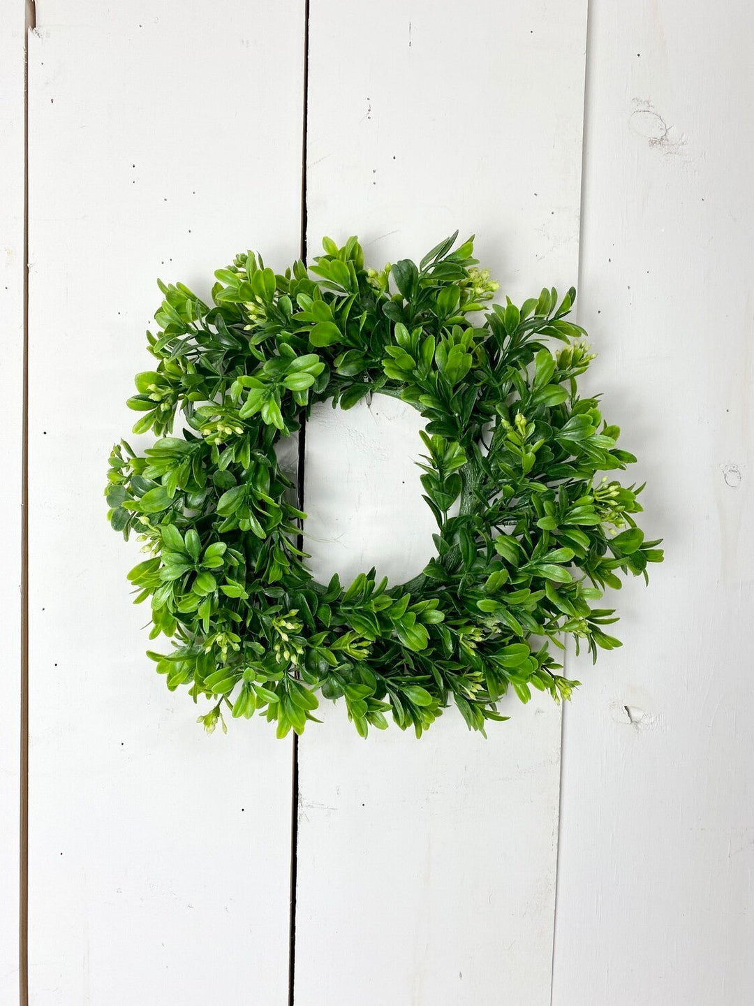 4.5" Boxwood Candle Ring