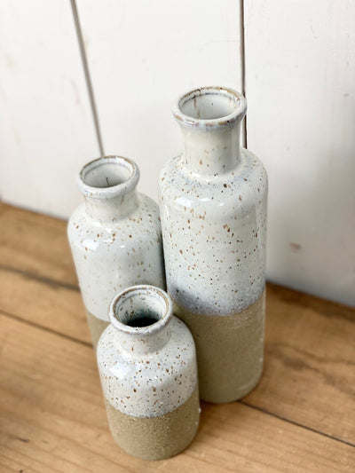 Grey Blue Half Gloss Half Matte Bottles
