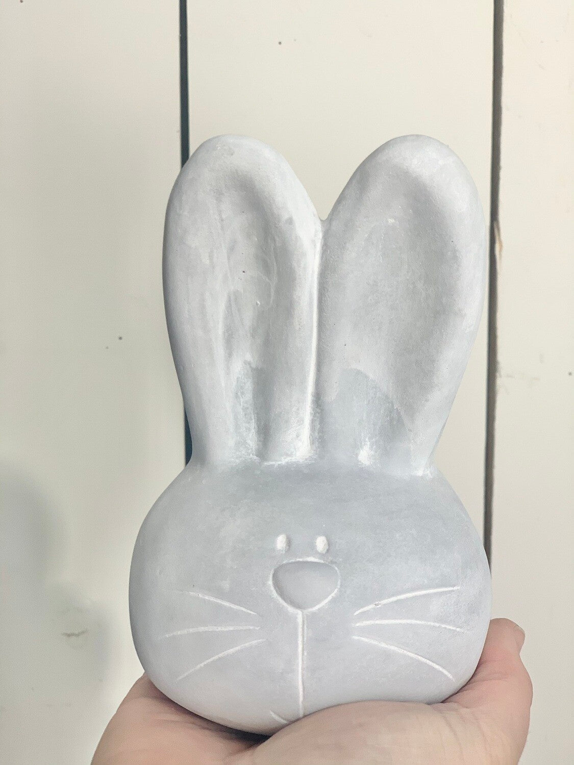 Cement Bunny Head