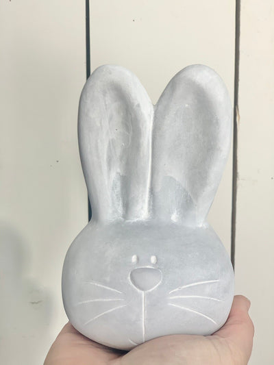 Cement Bunny Head