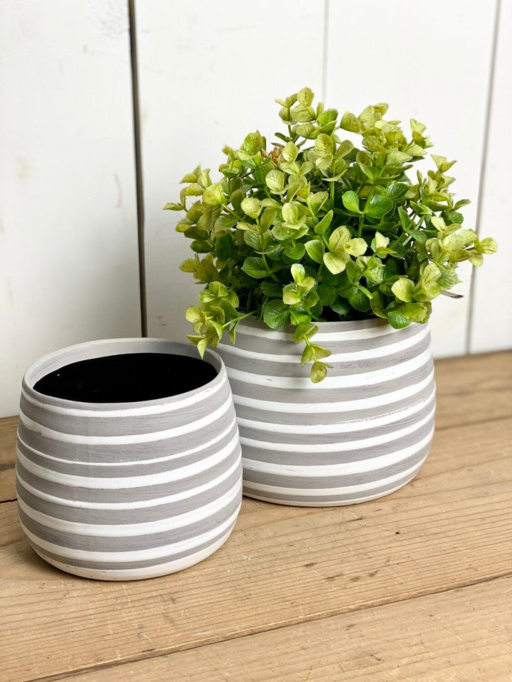 Stripe Pottery Vases