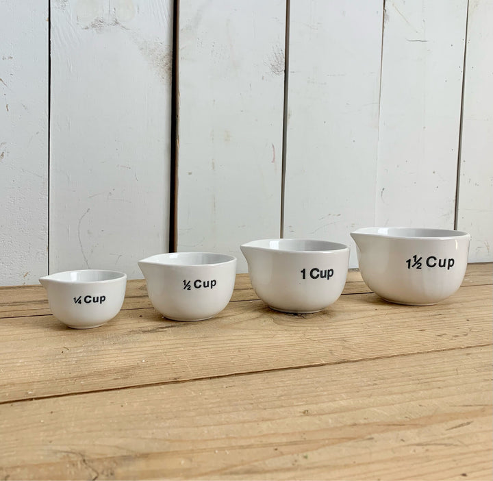 Measuring Cups - White Porcelain