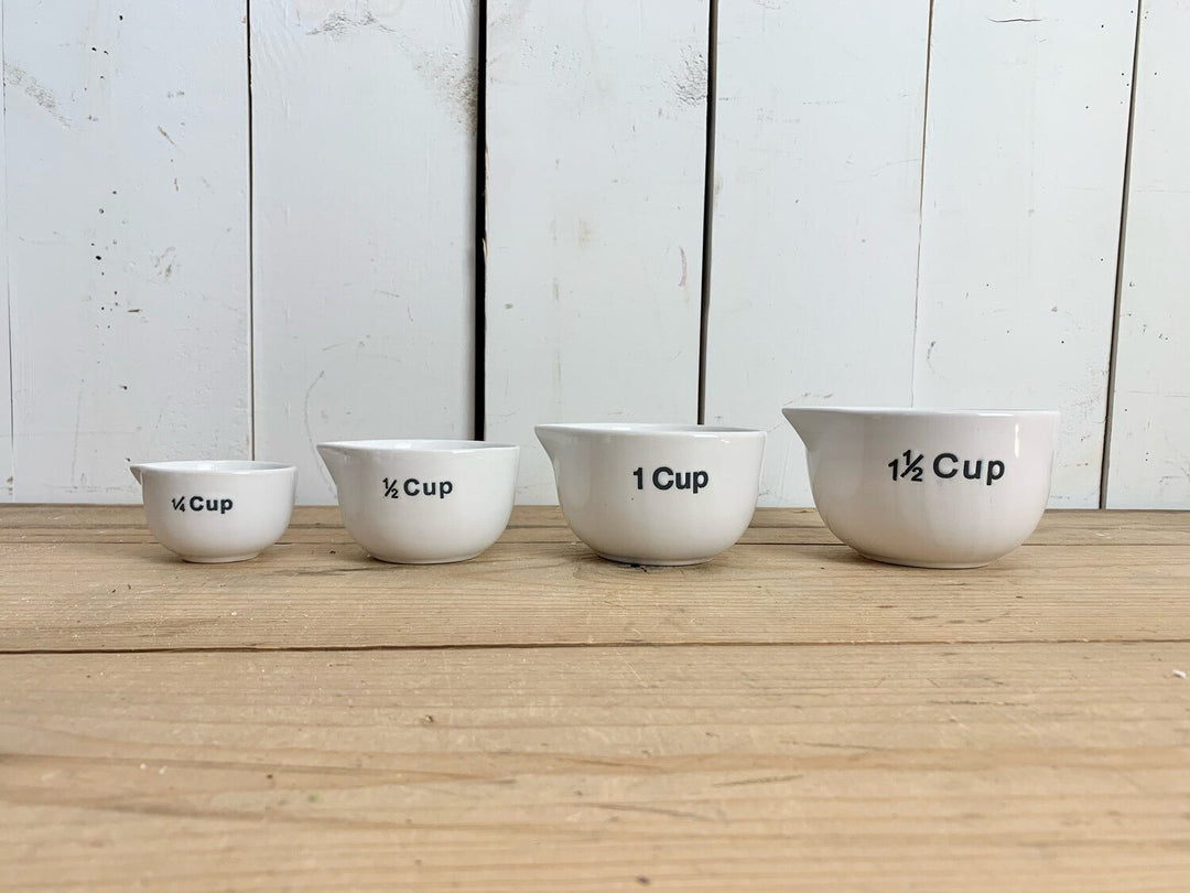 Measuring Cups - White Porcelain