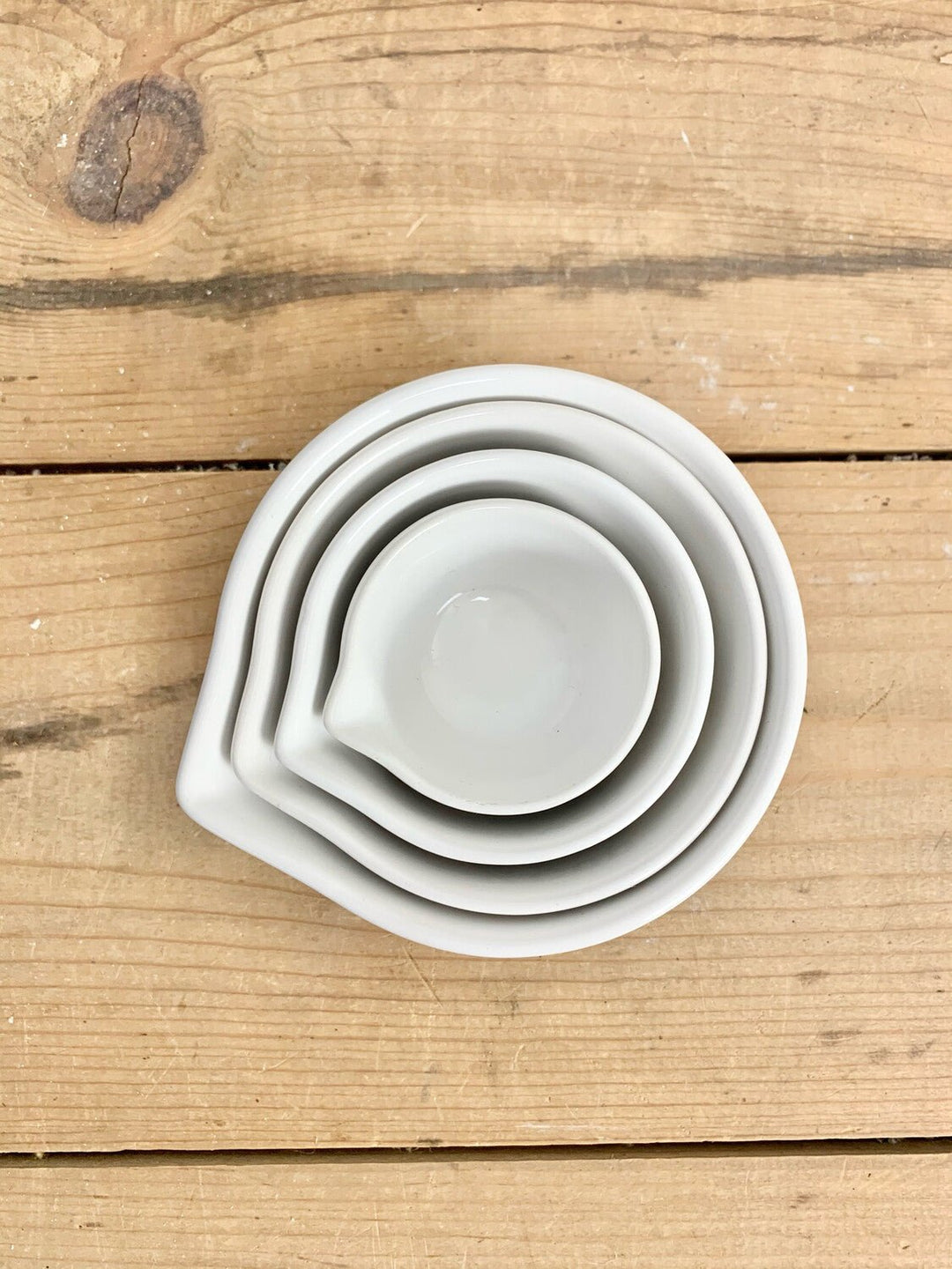 Measuring Cups - White Porcelain