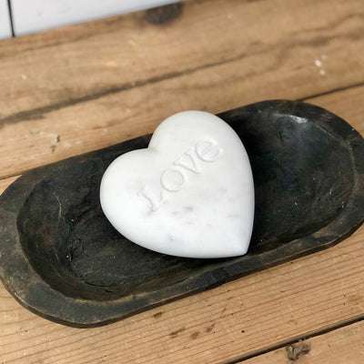 Soapstone Heart with "Love" Engraved