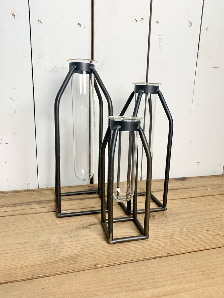 Metal Frame Skinny Test Tubes