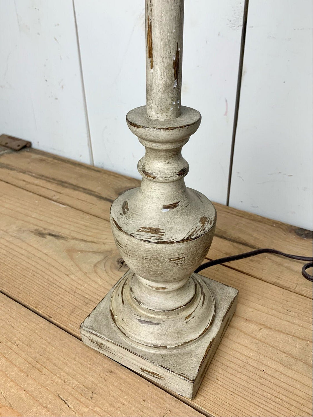 Grey Distressed Lamp