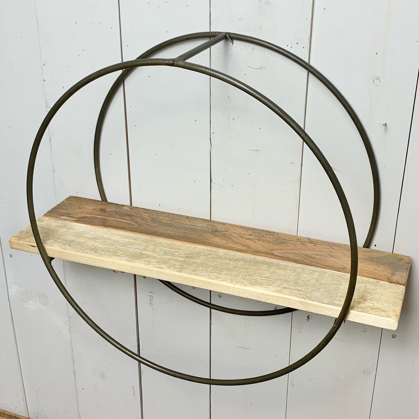 Natural Wood Circle Shelves