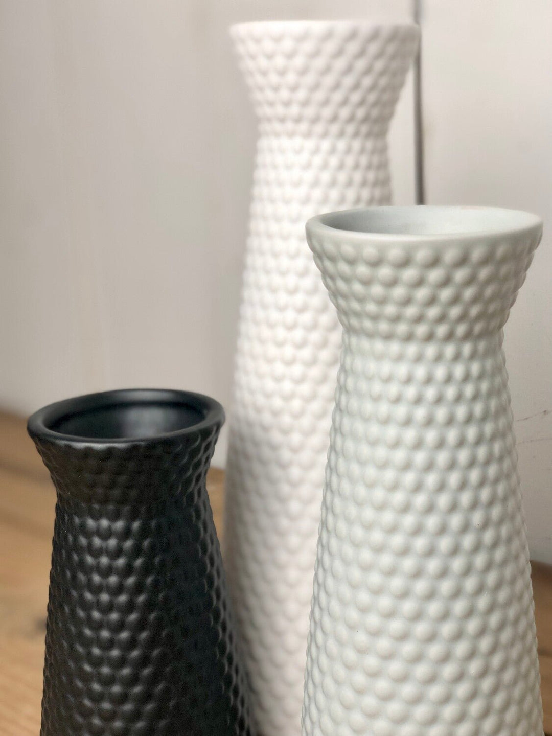 Textured Neutral Vases