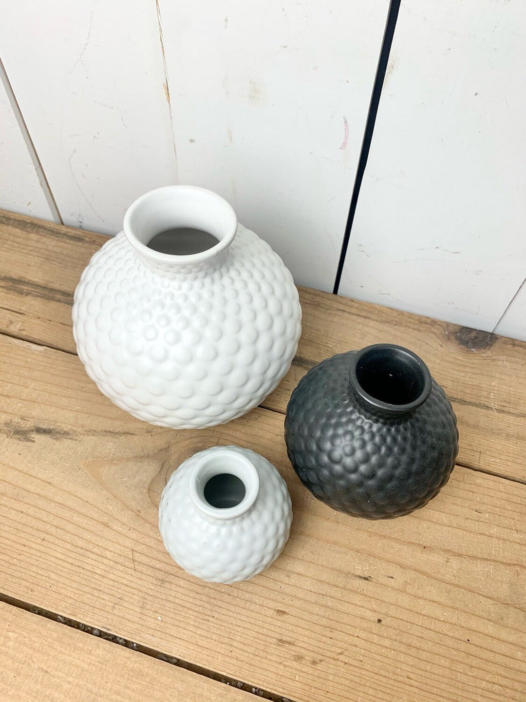 Textured Neutral Bottle Vases