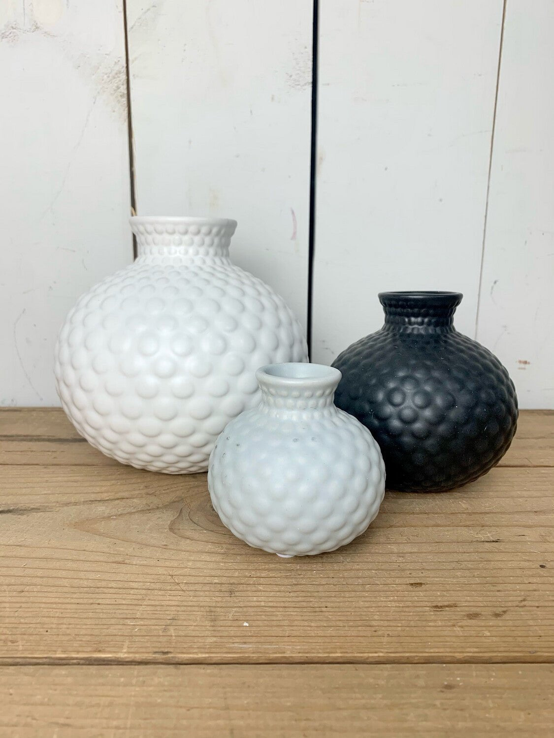 Textured Neutral Bottle Vases
