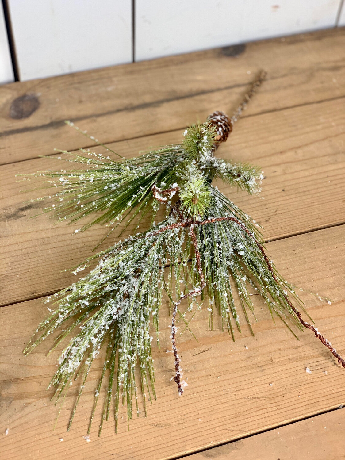 Iced Long Needle Mixed Pine Stem