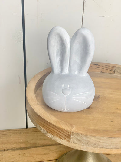 Cement Bunny Head