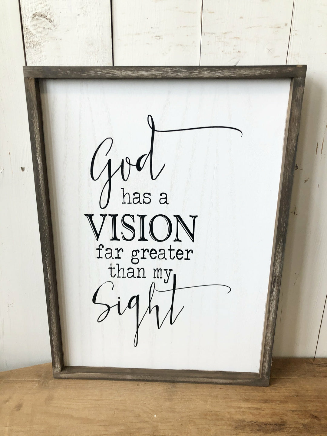 "God has a vision" Wall Art