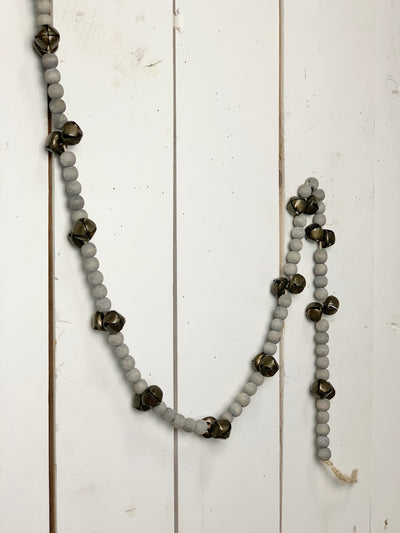 Grey Jingle Bell Garland